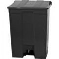 COLETOR DE PEDAL 60 LITROS PRETO 