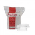 kit Pote  descartvel retangular 150ml c/tampa Prafesta PT 20 UN