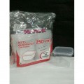  KIT Pote plstico descartvel quadrado 250ml c/tampa  Prafesta PT 20 UN
