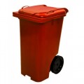 Carrinho Container de Lixo 120Lts - marron