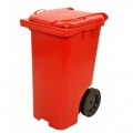 Carrinho Container de Lixo 120Lts - vermelho