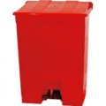 COLETOR DE PEDAL 60 LITROS  VERMELHO 